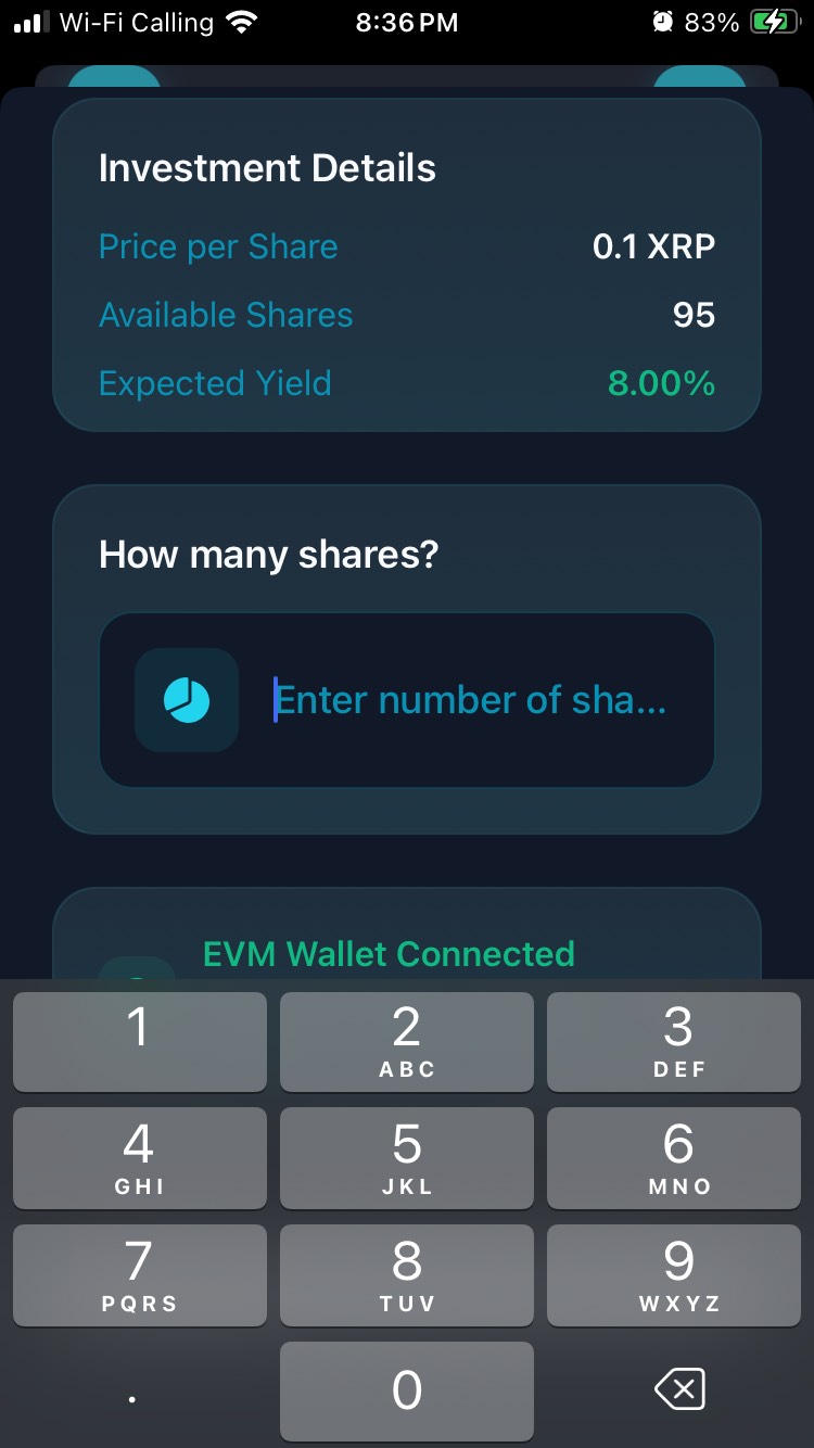 ChainEstate Invest Screen
